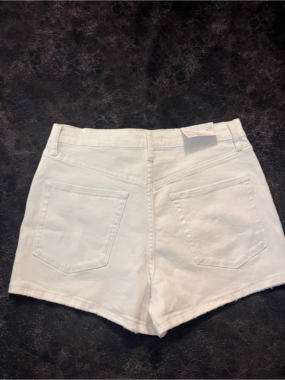 Jessica Simpson White High-Waist Women's Denim Shorts NWT - Picture 2 of 3